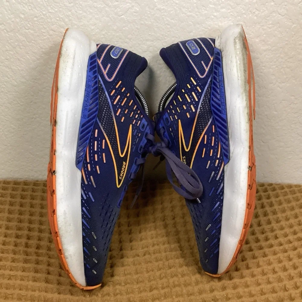 Brooks Glycerin GTS 20 1103831D444 Mens Sz 9.5 Blue Running Shoes Sneaker